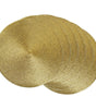 Design Imports Set of 6 Metallic Round Woven Placemat