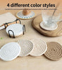 Round Coaster, 8 Counts/set Non-woven Absorbent Coaster, Household Placemat for Coffee Table, Home Decor, Gift Ideas