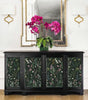 Floral Peel and Stick Wallpaper Vinyl Wallpaper Watercolor Flower Peel and Stick Wallpaper for Kitchen Cabinet Furniture