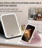 LED Makeup Mirror, Portable Foldable Lighted Mirror for Desk, Dorm, Office, Cosmetic Use