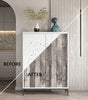 Peel and Stick Wallpaper Gray Wood Wallpaper Self Adhesive Wallpaper Craft, 17.71"x 118"