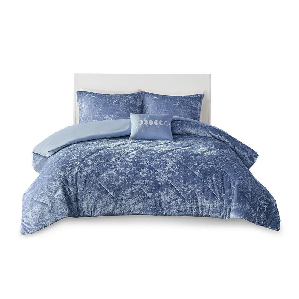 Velvet Duvet Cover Set with Throw Pillow