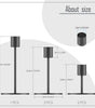 Black Iron Candlestick Holders Set of 5 – Taper Candle Candelabra, 0.9" Diameter, Ideal for Home Decor