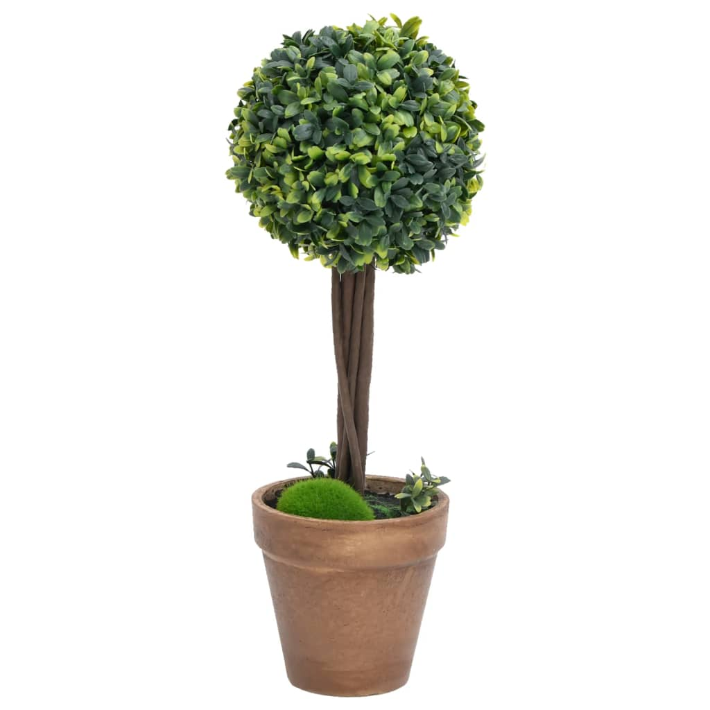 vidaXL Artificial Plant Set of 2 Mixed Green