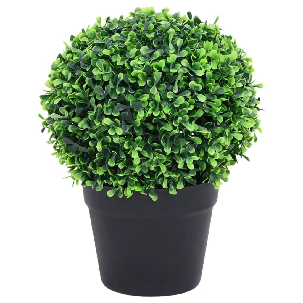 vidaXL Artificial Plant Set of 2 Green Polyethylene Small