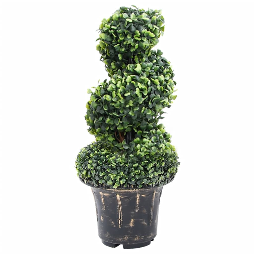vidaXL Artificial Plant Green Polyethylene, metal, polypropylene Medium