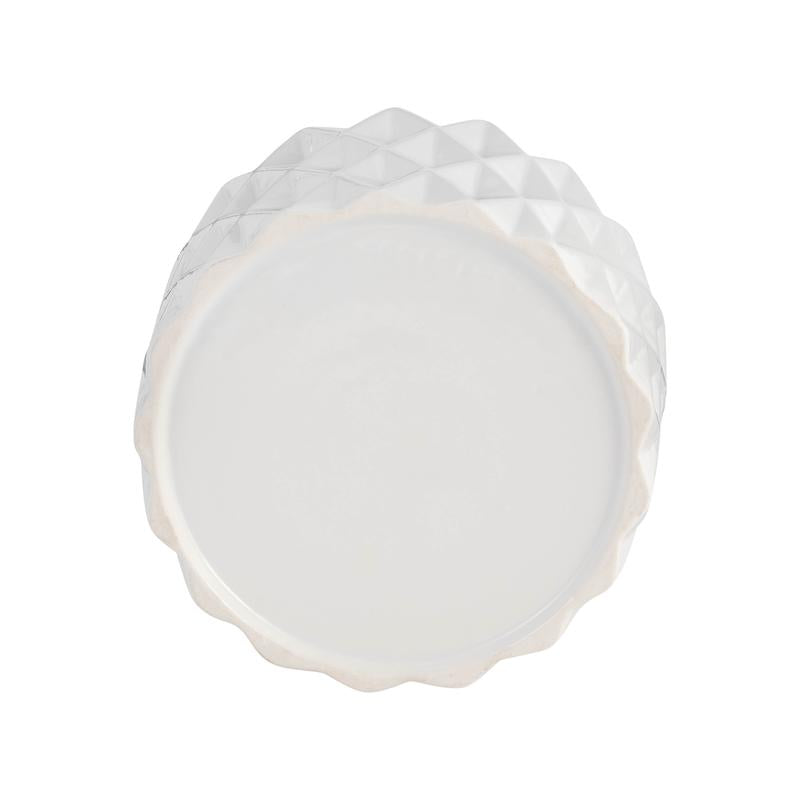 Sagebrook Home Ceramic Planter on Pine Wood Stand - Enhance Your Living Space - Garden Chic Decor