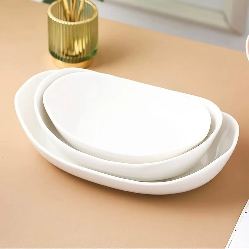 3-Tier Oval Fruit Basket with Bamboo Stand - Durable Polypropylene Kitchen Storage Rack, Natural Bamboo Finish, Refrigerator Ice Tray Replacement, Modern Elegant Design for Showers, Fruit Basket for Kitchen, Party Serving Tray, Stylish Storage Solution