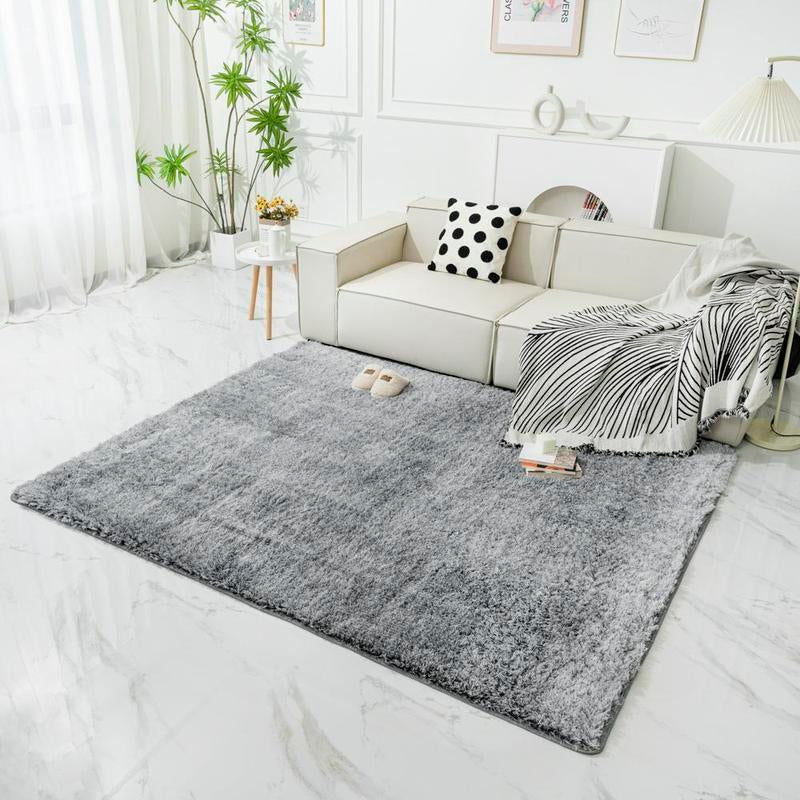 Large Shag Area Rugs for Living Room, Grey Shaggy Fluffy Rugs for Bedroom