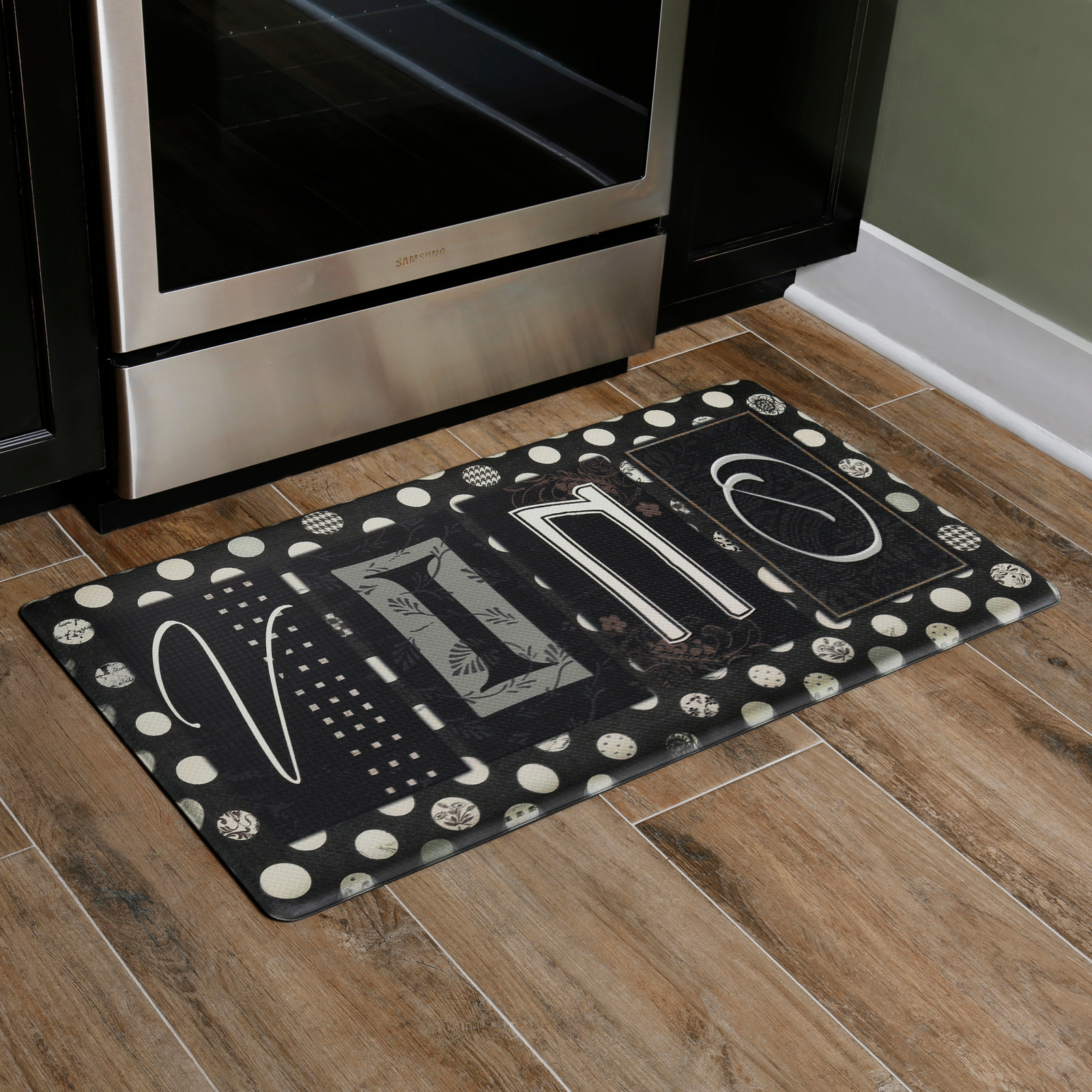 Oversized 20"x36" Feel at Ease Anti-Fatigue Kitchen Mat (Vino)