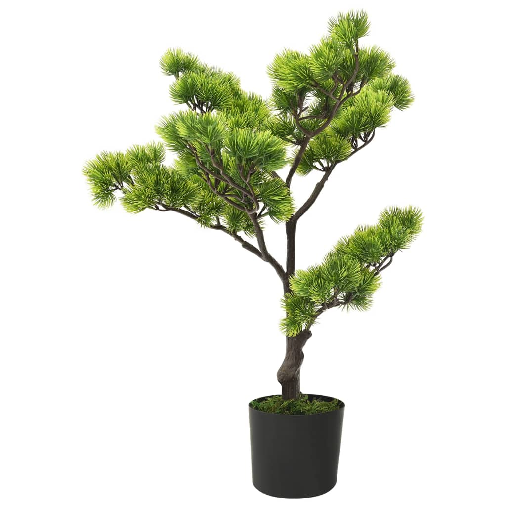 vidaXL Artificial Pinus Bonsai Plant Green Plastic 23.6 in