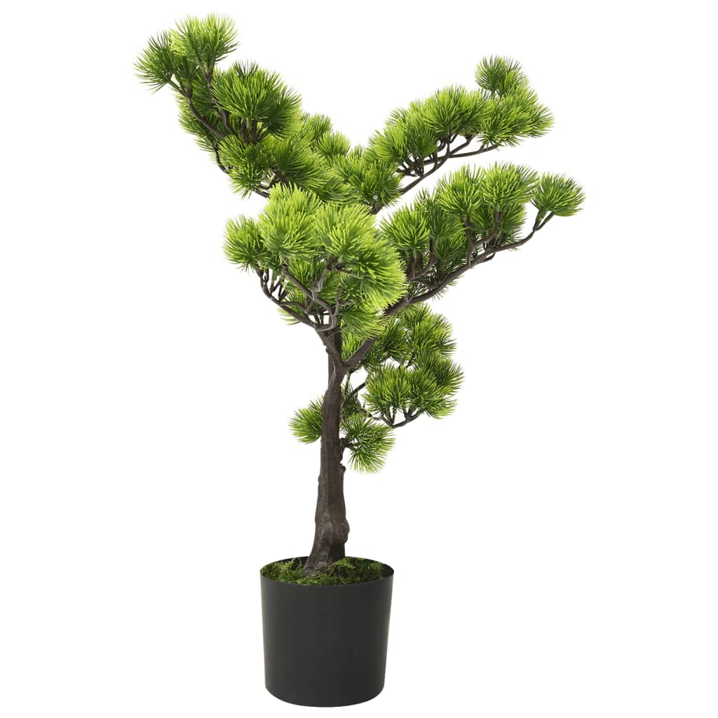 vidaXL Artificial Pinus Bonsai Plant Green Plastic 23.6 in