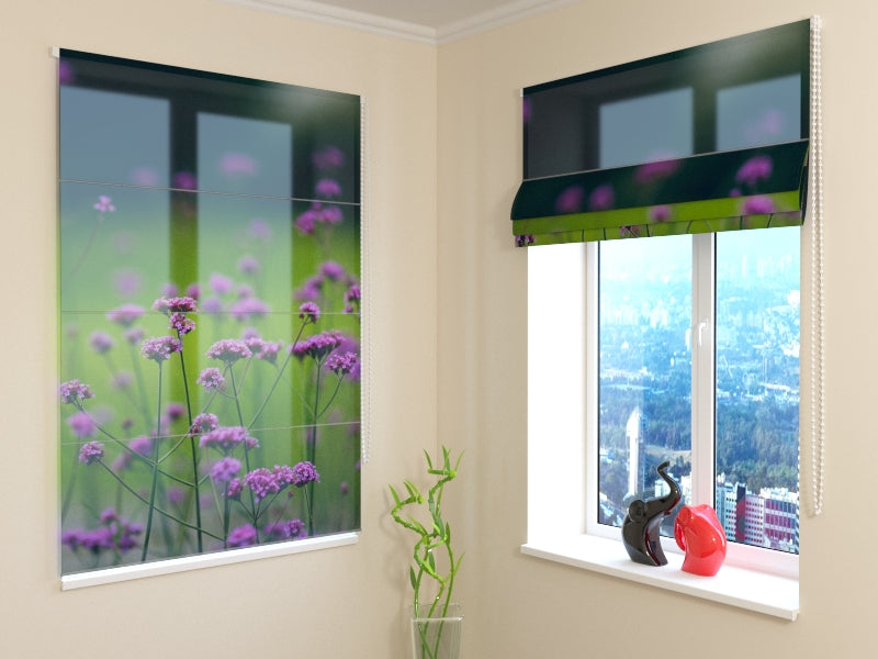 Durable Floral Design roman shades for Elegant Everyday Living