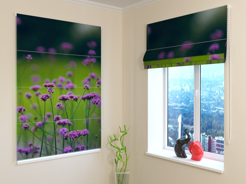 Durable Floral Design roman shades for Elegant Everyday Living