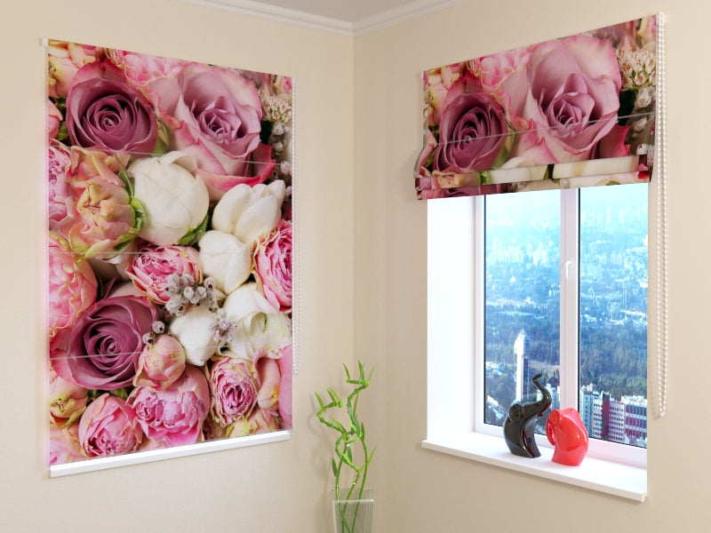 Modern Pink Dream roman shades for Soft Elegant Spaces