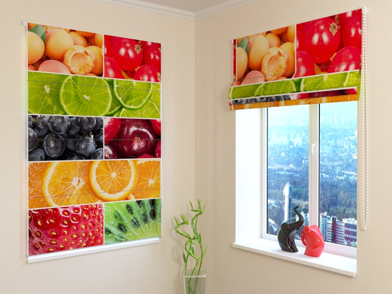 Luxurious Berry-Inspired roman shades for Elegant Light Control