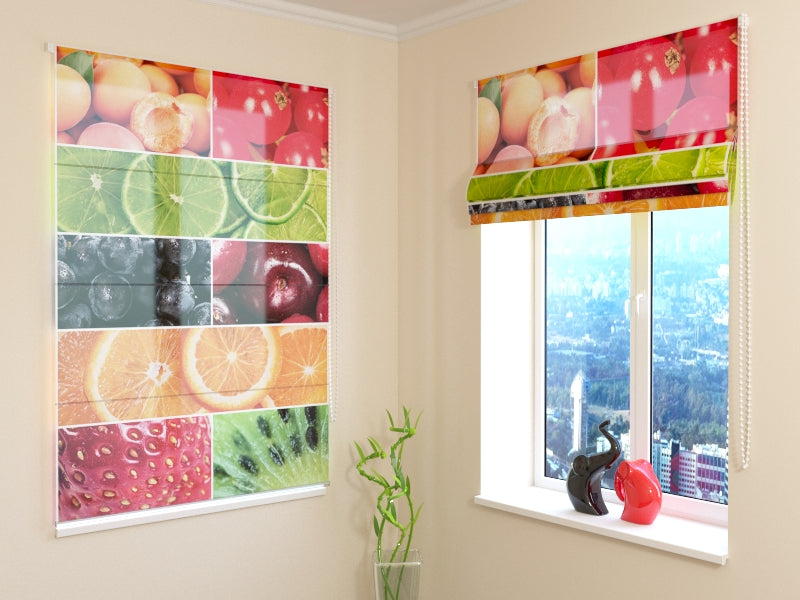 Luxurious Berry-Inspired roman shades for Elegant Light Control