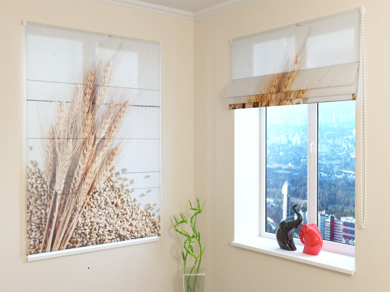 Premium Harvest-Inspired roman shades for Warm Rustic Interiors