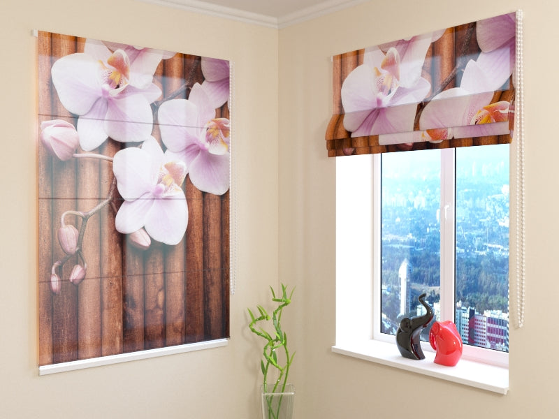 Elevated Dry Bamboo roman shades for Serene Natural Interiors