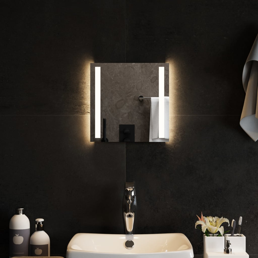 vidaXL LED Bathroom Mirror 30x30 cm
