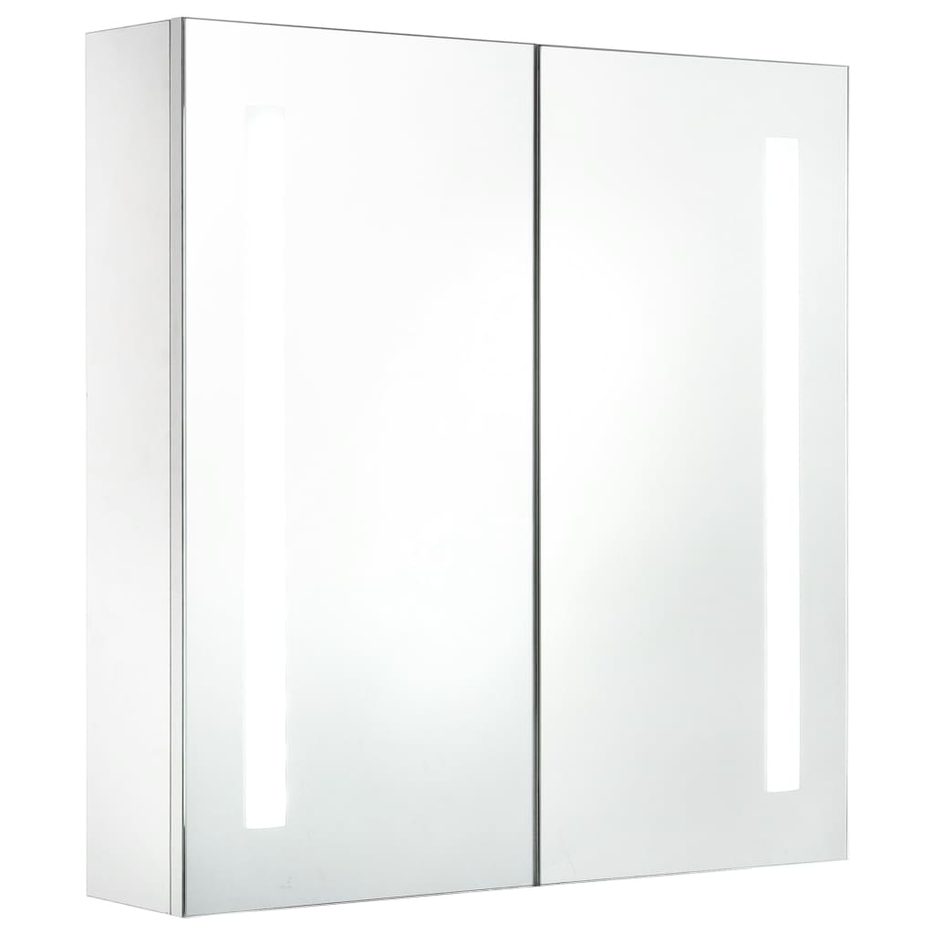 vidaXL LED Bathroom Mirror Cabinet 60x14x62 cm