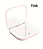 Portable LED Makeup Mirror – Compact Rechargeable Pocket Mirror with Light for Travel & On-the-Go Makeup