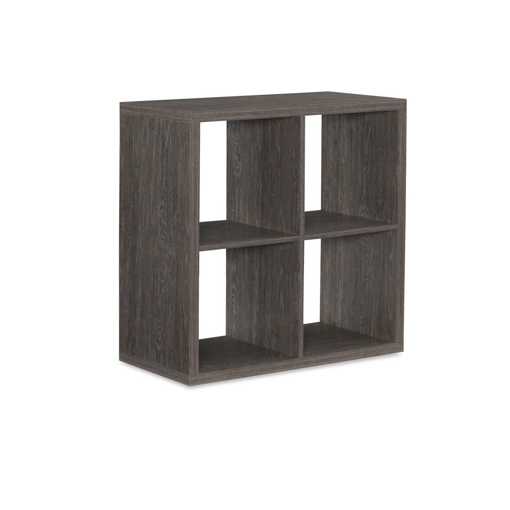 Galli 4 Cubby Storage Cabinet Grey