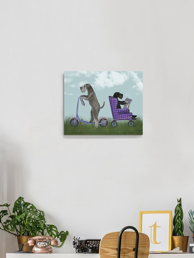 Schnauzer Scooter Wall Art -Fab Funky Designs
