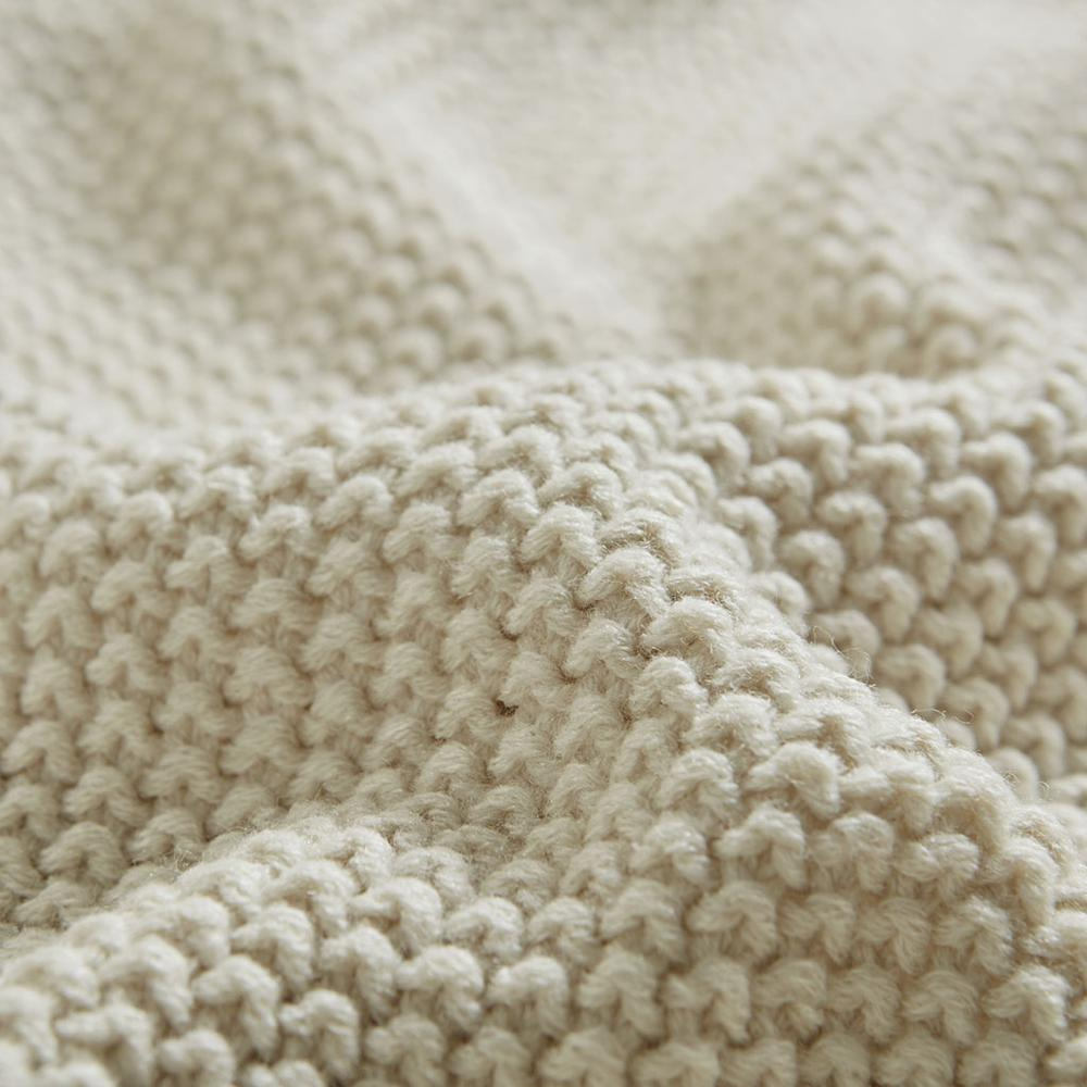 NK+IVY Bree Knit Bed Blanket – Ultra-Soft 100% Acrylic, Classic Knit Design, Machine Washable”