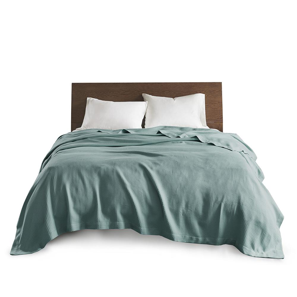 Madison Park Egyptian Cotton Bed Blanket – Ultra-Soft, Durable 100% Certified Cotton, Year-Round Comfort”