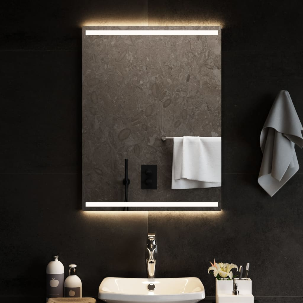 vidaXL LED Bathroom Mirror 60x80 cm