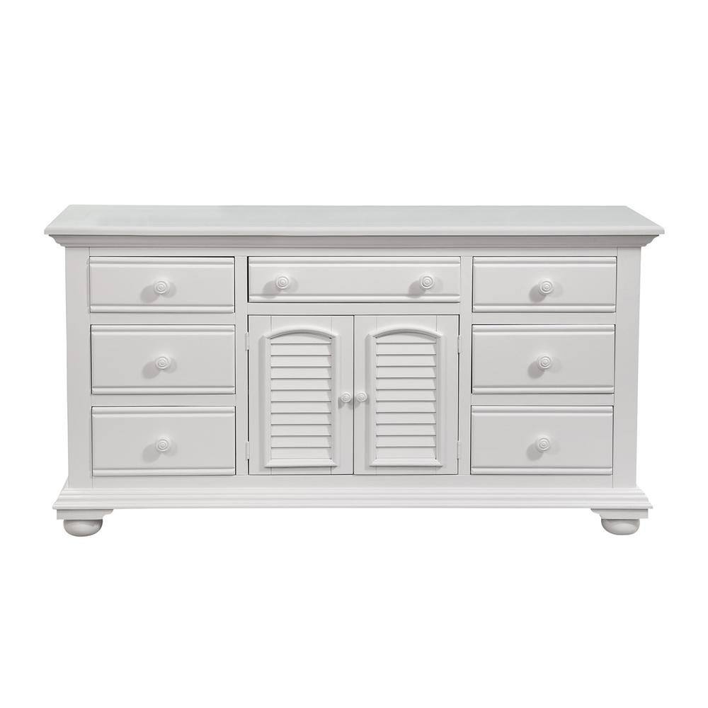 Cottage Traditions Triple Dresser in White Cottage Finish