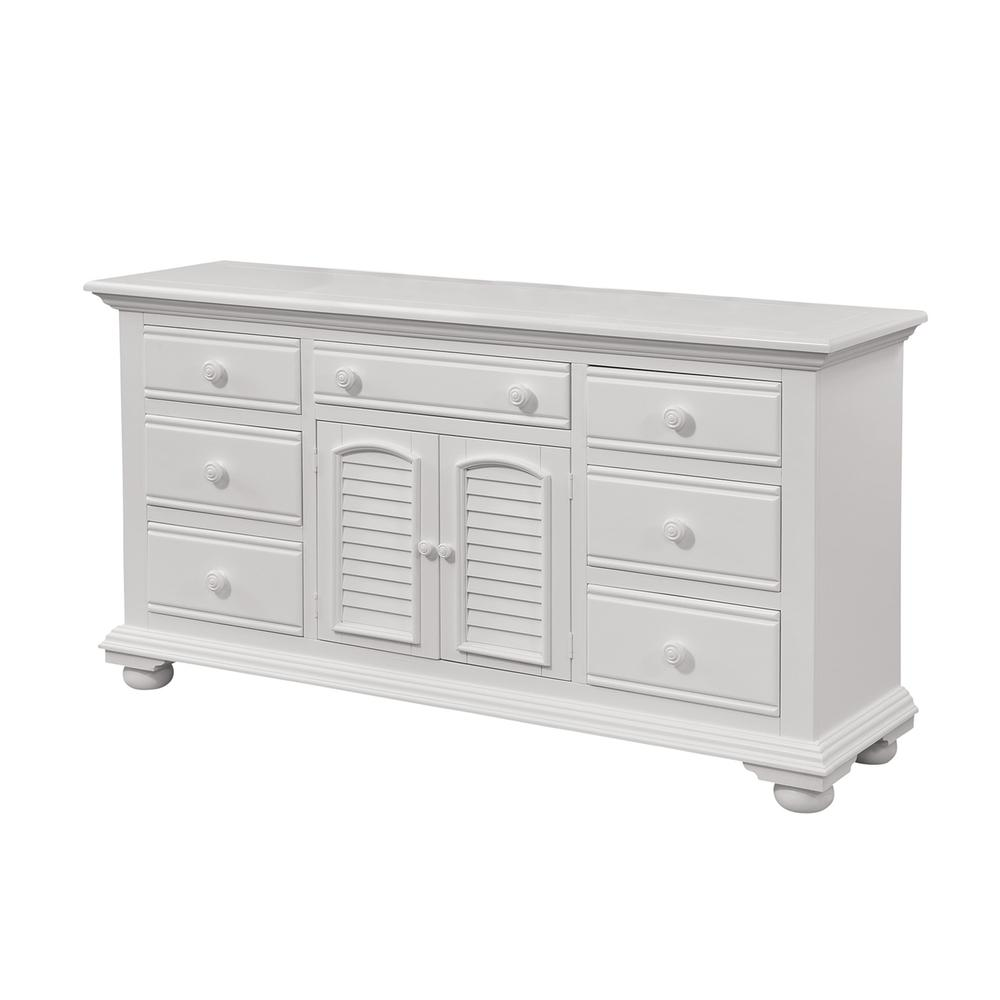 Cottage Traditions Triple Dresser in White Cottage Finish