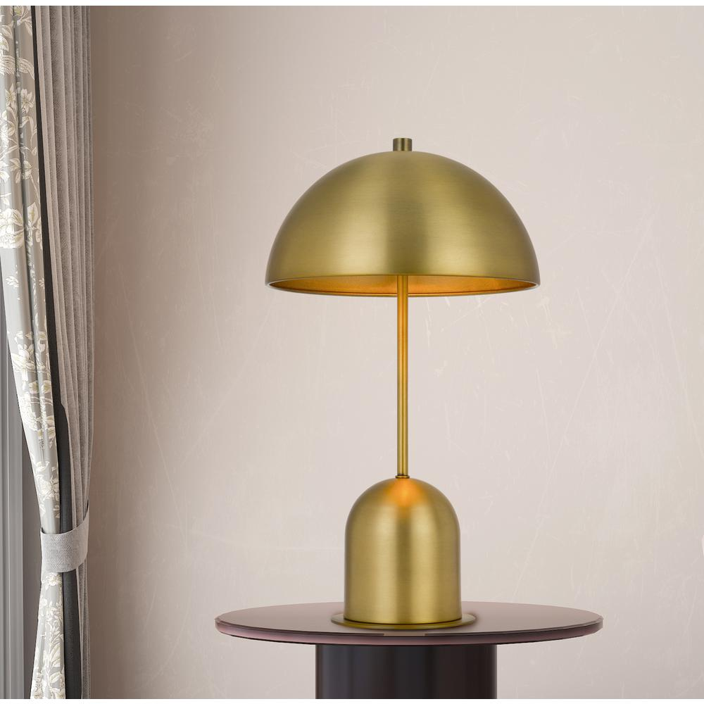 40W Peppa Metal Accent Lamp – Polished Monochrome Dome with Touch Sensor Switch