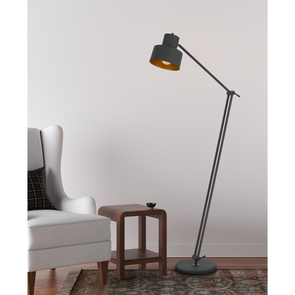 Davidson Metal Floor Lamp – Matte Finish, 60W Adjustable Design