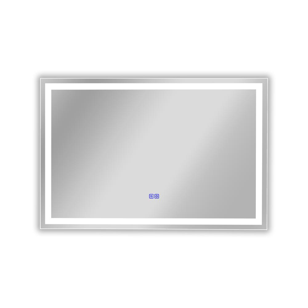 CHLOE Lighting LUMINOSITY- Back Lit Rectangular TouchScreen LED Mirror 3 Color Temperatures 3000K-6000K 36" Wide
