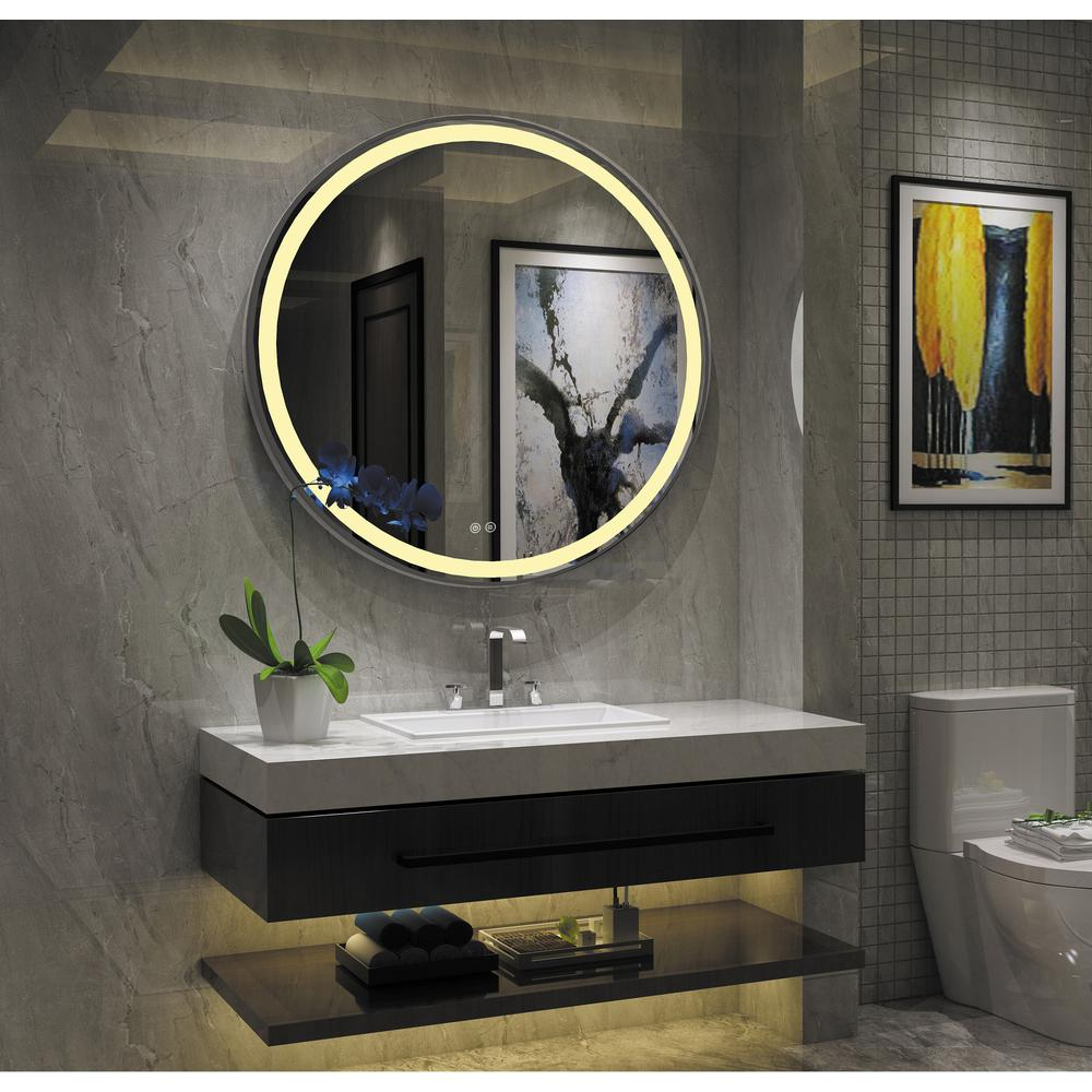 SPECULO Embedded LED Mirror 4000K Warm White24" Wide
