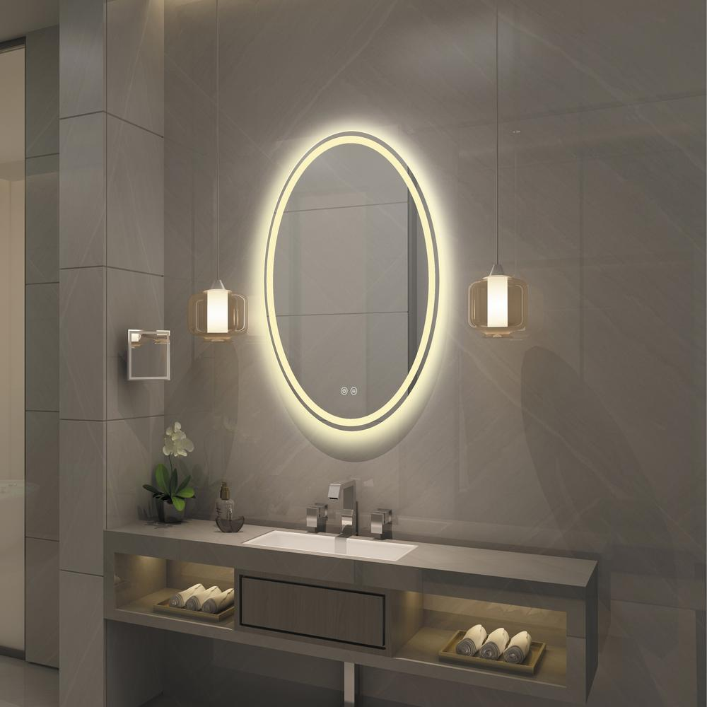SPECULO Back Lit LED Mirror 4000K Warm White 24" Wide