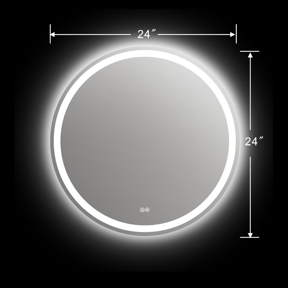 SPECULO Back Lit LED Mirror 6000K Daylight White 24" Wide