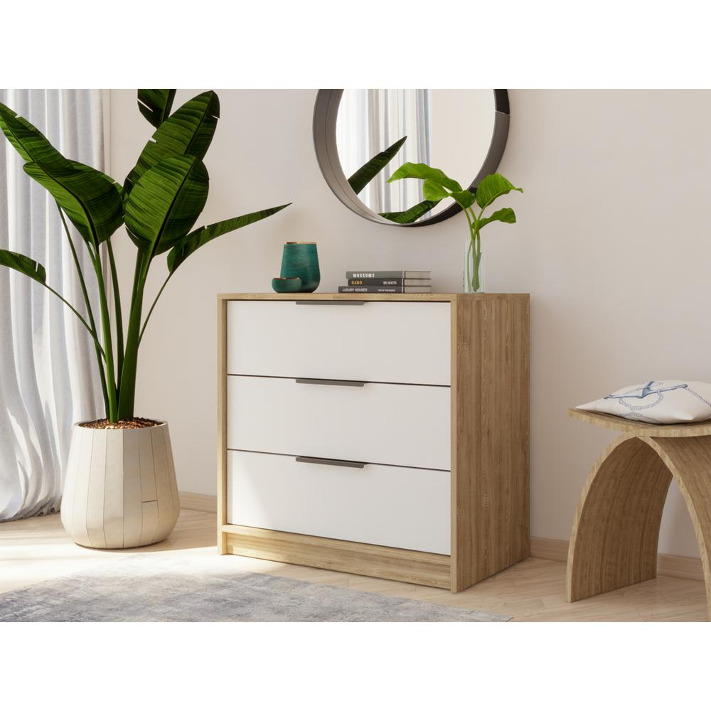 Egeo 3-Drawer Dresser – White