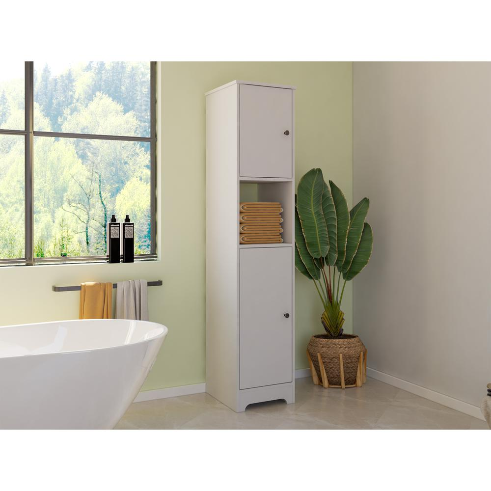 Yaka Linen Cabinet White