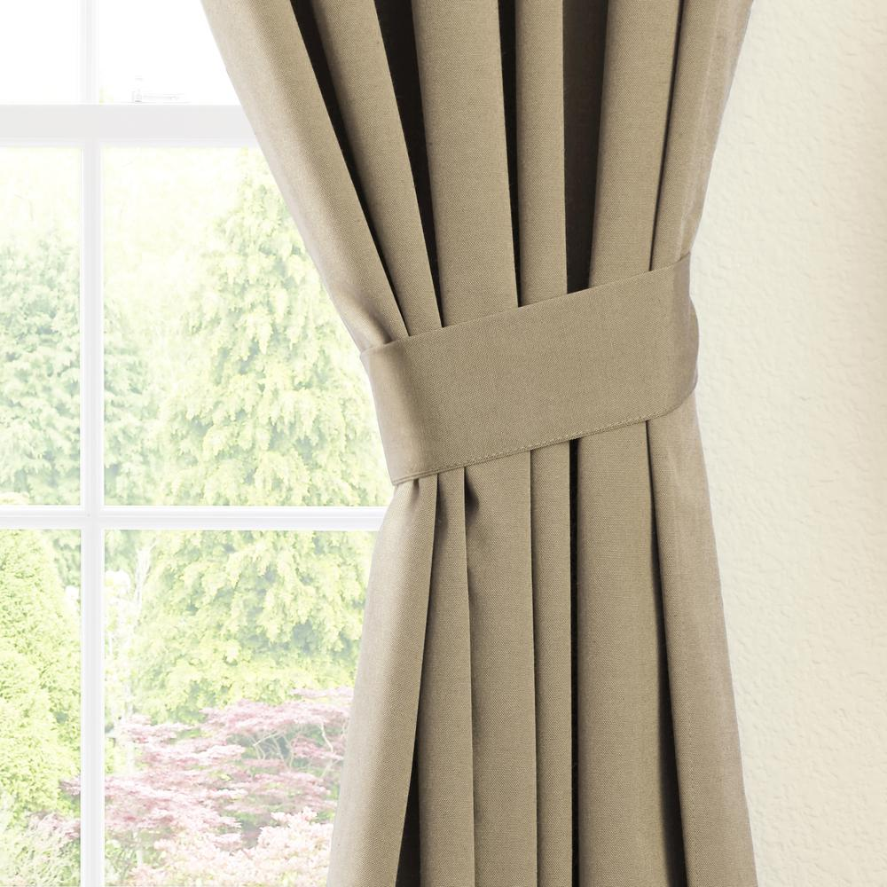 Blazing Needles 84-inch by 52-inch Twill Curtain Panels (Set of 2)