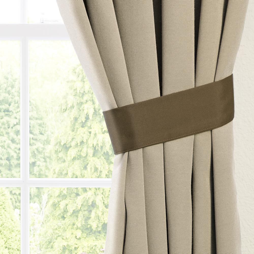 Blazing Needles 84-inch by 52-inch Twill Insulated Blackout Two-Tone Reversible Curtain Panels (Set of 2)
