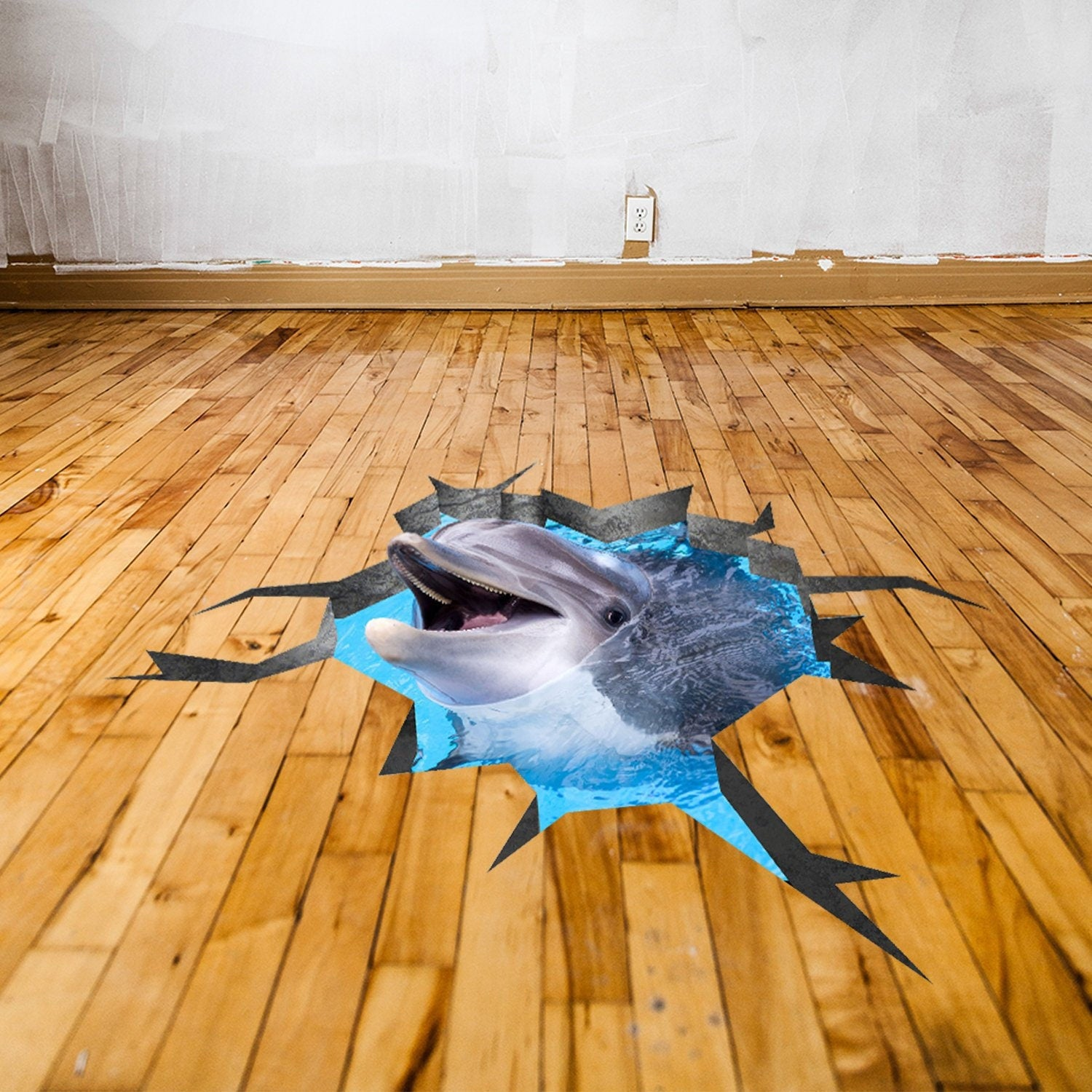 Peel and Stick Vinyl Floor Decal – Removable Floor Sticker for Modern Interiors