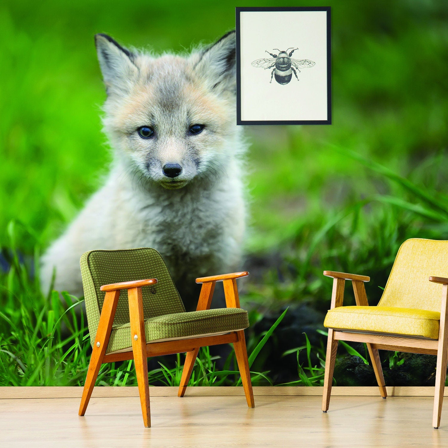 Cute Little Fox Peel-and-Stick Wall Decal | Baby Animal Nursery & Kids’ Room Decoration