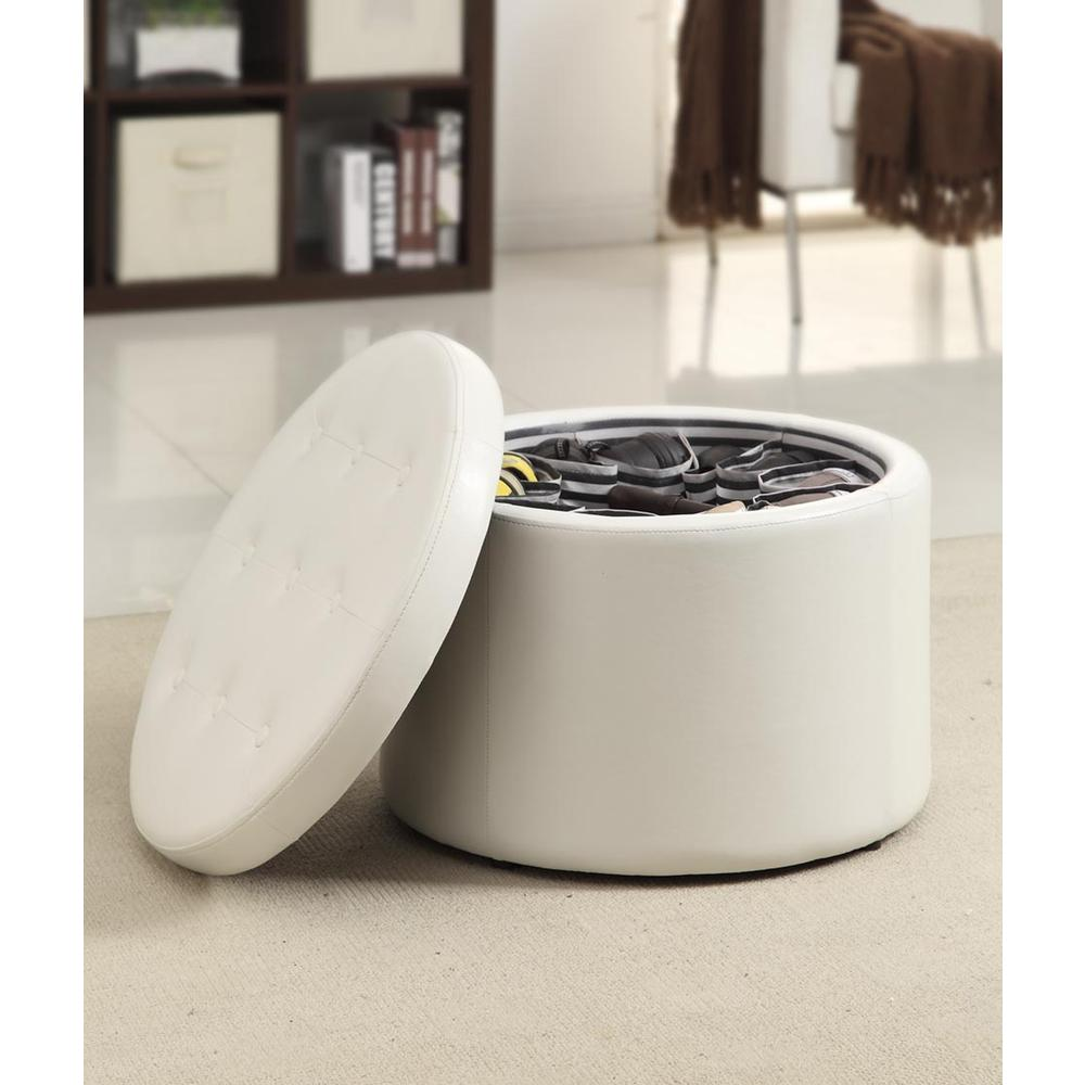 Designs4Comfort Round Shoe Ottoman