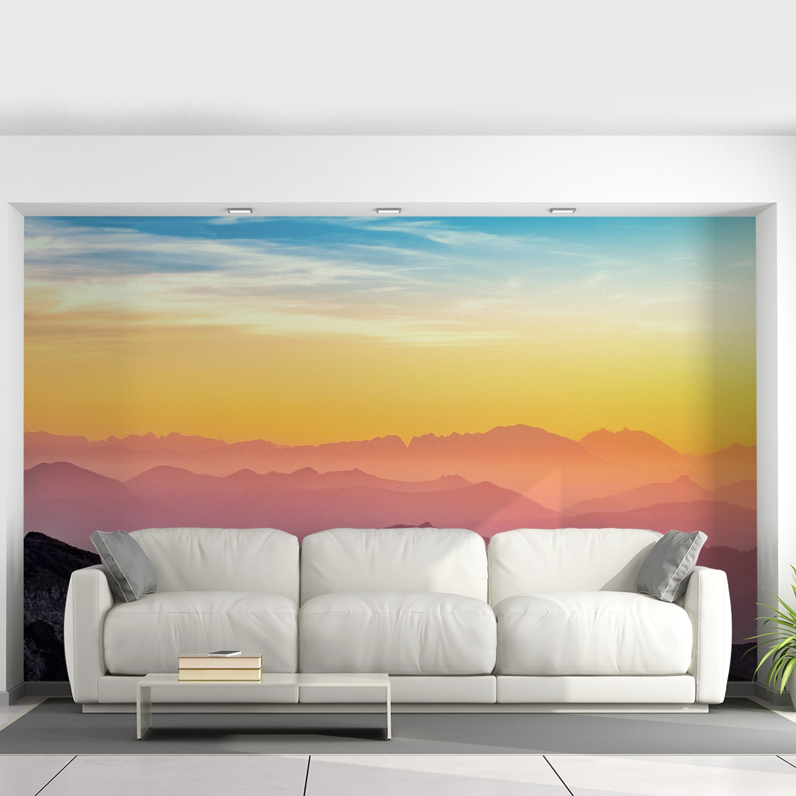 Sunset Wallpaper Decals | Peel & Stick Nature Photo Self-Adhesive Mural
