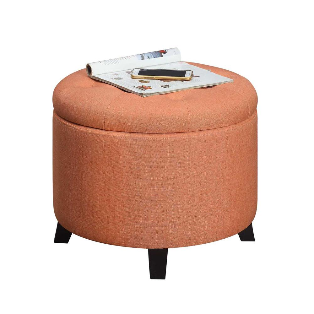 Designs4Comfort Round Storage Ottoman