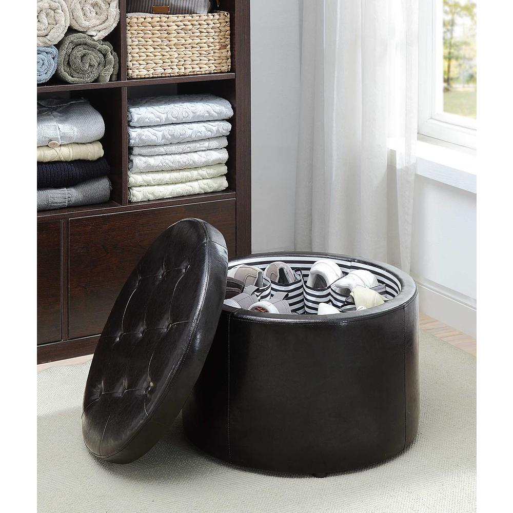 Designs4Comfort Round Shoe Ottoman