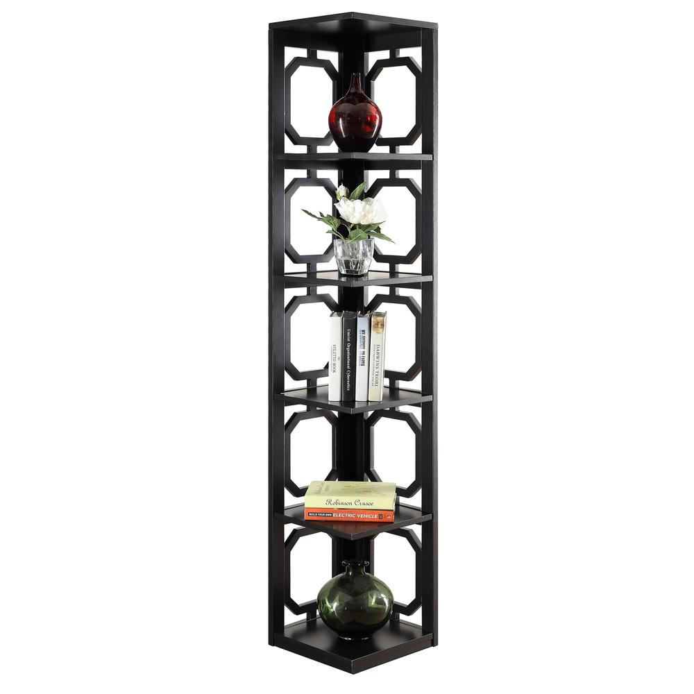 Omega 5 Tier Corner Bookcase